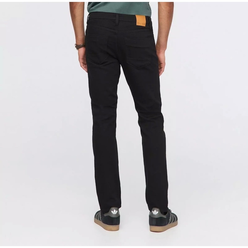 Du/er DUER Jeans L2X Slim Fit Black Men 36x30 Performance Denim Commuter  Gusset
